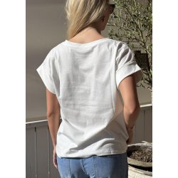 Pink Lobster T-shirt- White