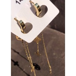 Long Earring- Gold