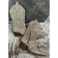Long Stone Cowboy Boots 7615- Khaki