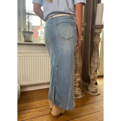 Loose Denim Skirt 911- Blue