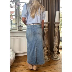 Loose Denim Skirt 911- Blue