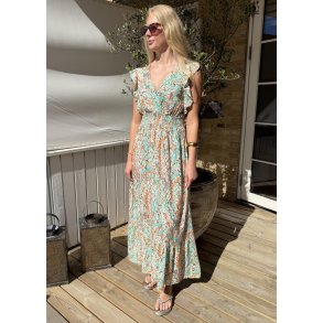 Lorie Printed Dress- Turkis
