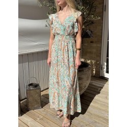 Lorie Printed Dress- Turkis