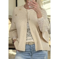 Louis Cape Stripe- Ecru Solid