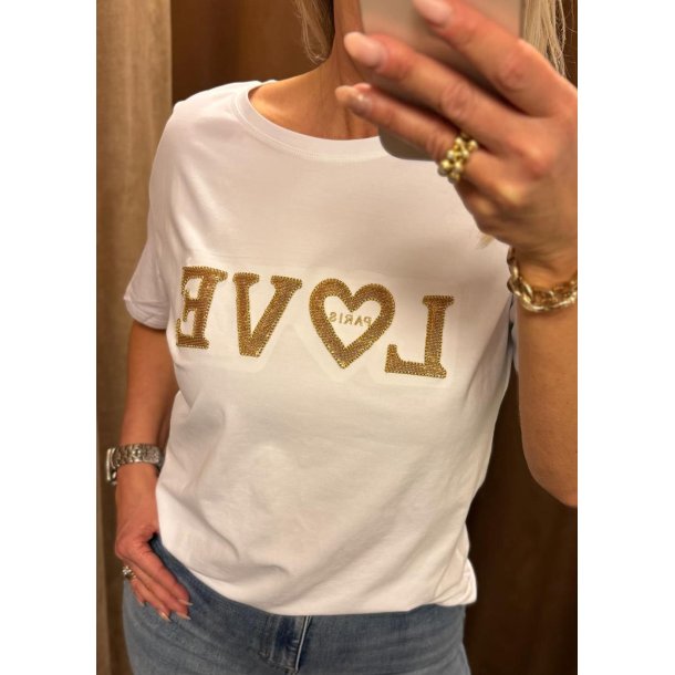 Love Paris tee- white