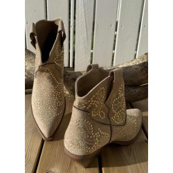Low Studded Cowboy Boots 7663- Khak