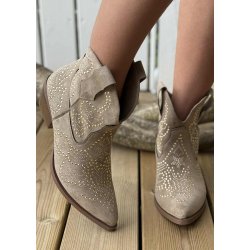Low Studded Cowboy Boots 7663- Khak