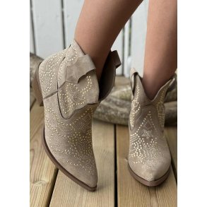 Low Studded Cowboy Boots 7663- Khak