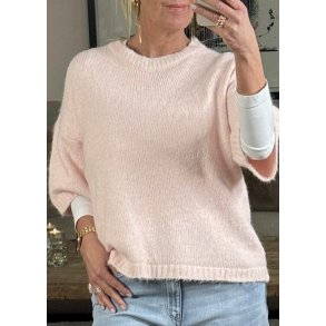 Lucce Knit Pullover- Rose