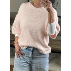 Lucce Knit Pullover- Rose