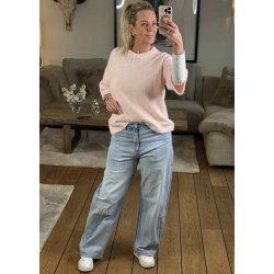 Lucce Knit Pullover- Rose