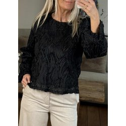 Lucie O-Neck Top-Black