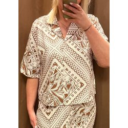 Lydia ss lo Shirt- Rawhide Tofu