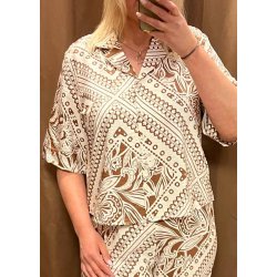 Lydia ss lo Shirt- Rawhide Tofu