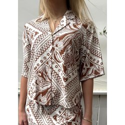 Lydia ss lo Shirt- Rawhide Tofu