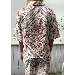 Lydia ss lo Shirt- Rawhide Tofu