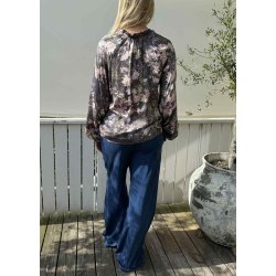 Madi Dittemarie Blouse- Grey flower