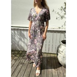 Madi Dittemarie long Dress- Grey fl