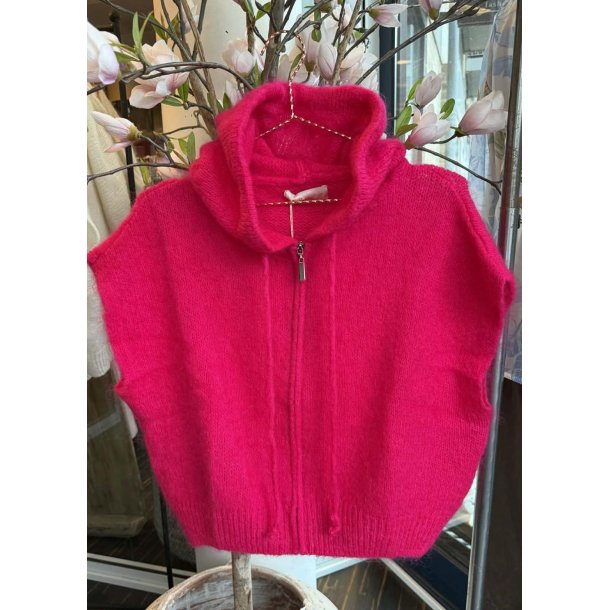 Marley Hoodie Knit- Fuschia
