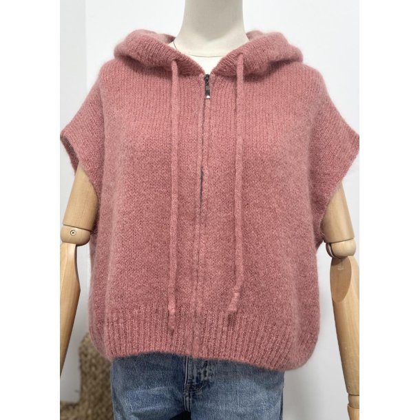 Marley Hoodie Knit- Old Rose