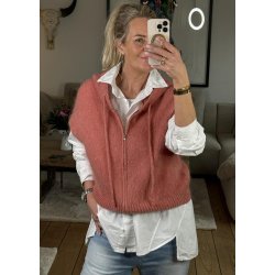 Marley Hoodie Knit- Old Rose