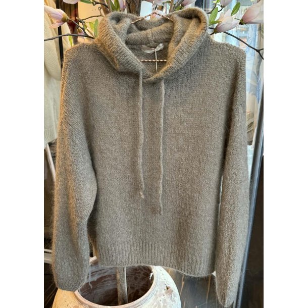 Marley Hoodie Knit- Taupe