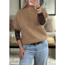 Marley Short Sleeve Knit- Camel