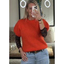 Marley Short Sleeve Knit- orange