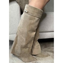 Marquiiz Fold Over Boots- Khaki