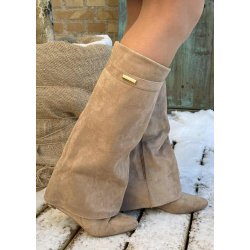 Marquiiz Fold Over Boots- Khaki