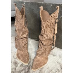 Marquiiz Heel Cowboy Boots- Camel