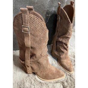 Marquiiz Heel Cowboy Boots- Camel