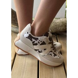 Marquiiz Sneakers 9013- Beige Cow