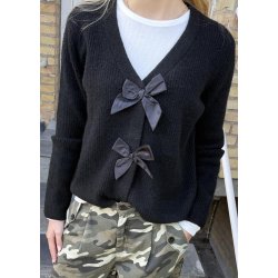 May Knit Cardigan- Black Deep