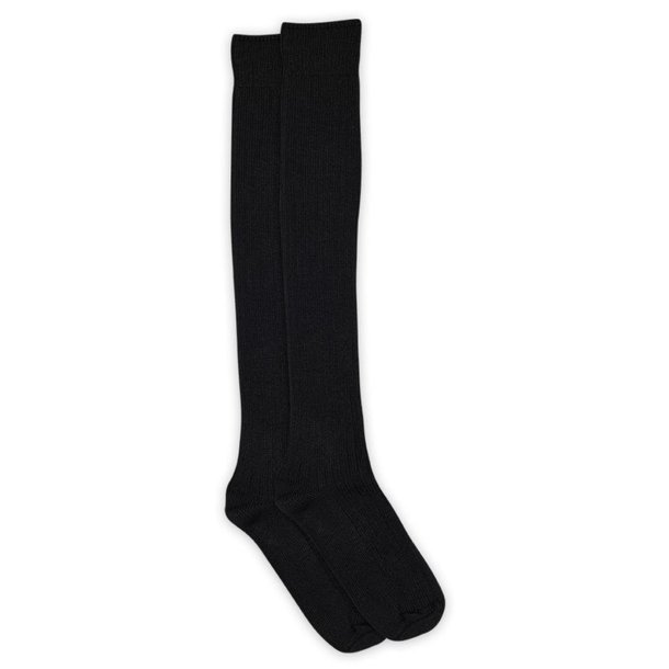 Megan Knee Sockes-Black