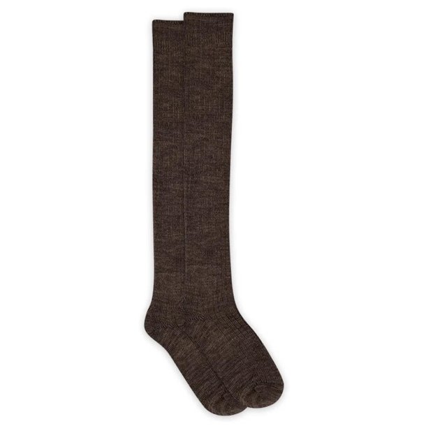 Megan Knee Socks- Brown Melange