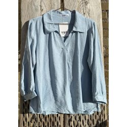 Melissa Blouse- Light Blue