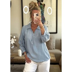 Melissa Blouse- Light Blue 