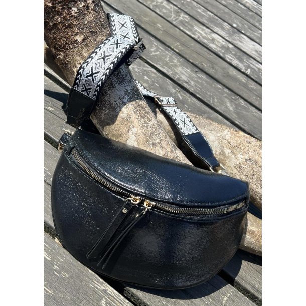 Metallic Bumbag- Black