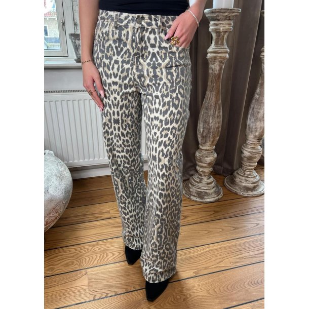 Milas Wide Legs Pants-Leo