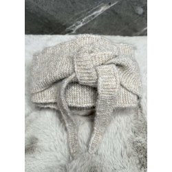 Milla Knit Scarf- Taupe