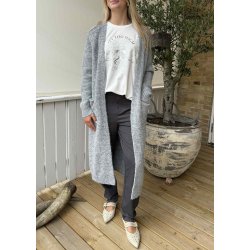 Milu Ls Lo Long Knit Cardigan-mediu
