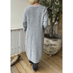 Milu Ls Lo Long Knit Cardigan-mediu