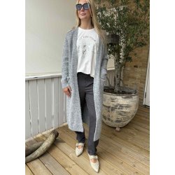 Milu Ls Lo Long Knit Cardigan-mediu