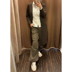 Milu ls Long Knit Cardigan- Seal Br