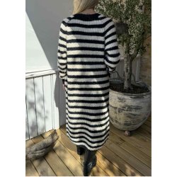 Milu ls Long Knit Cardigan- Black Sandshell