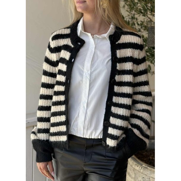 Milu ls re Knit Cardigan- Black sandshell