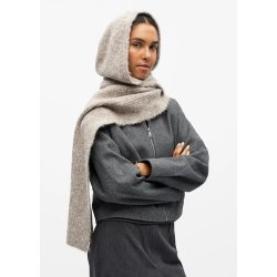 Milu Scarf Knit Balaclava- Humus melange