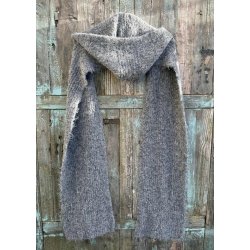 Milu Scarf Knit Balaclava- Medium grey