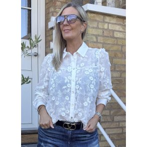 Minna Long Sleeve Shirt- White